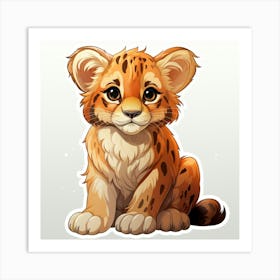 Cheetah Cub 17 Art Print