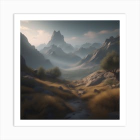 Mountain Landscape 38 Art Print