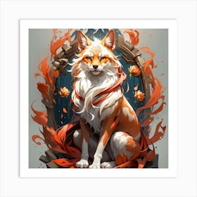 Fox fox Art Print