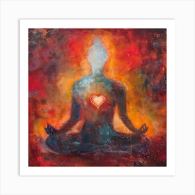 Heart Of Meditation 1 Art Print