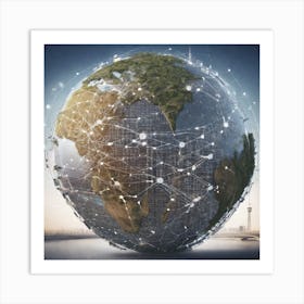 World Is Connected 1 Art Print