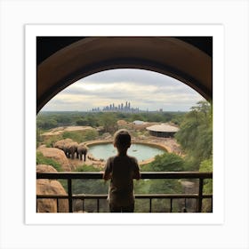 Zoo View Art Print