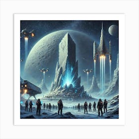 A Sci Fi Depiction Of A Symbol Of Resilience, Sh Art Print