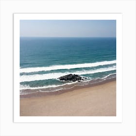 Aerial View Of The Beach 2 Art Print