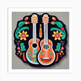 Mexican Guitars 3 Art Print