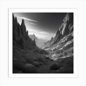 Rocky Landscape Art Print