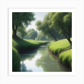 River In The Grass 28 Art Print