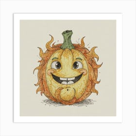 Halloween Pumpkin Art Print