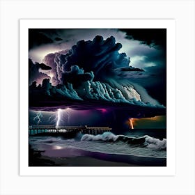 Lightning Storm Art Print