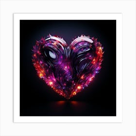 Abstract Heart Art Print