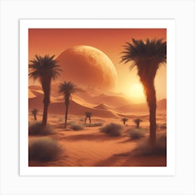 Desert Landscape - Desert Stock Videos & Royalty-Free Footage Art Print