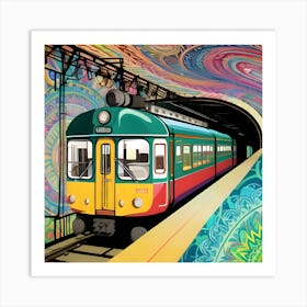 Acid Subway Art Print