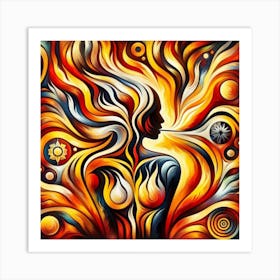 Virgo Fire Art Print