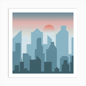 City Skyline Art Print