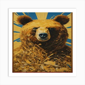 Bear In Hay Art Print