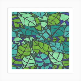 Green Leaves Art Print