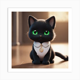 Cat In Tuxedo Art Print