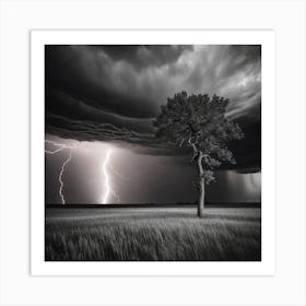 Lightning Strike Art Print