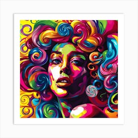 Girl With passion Art Print