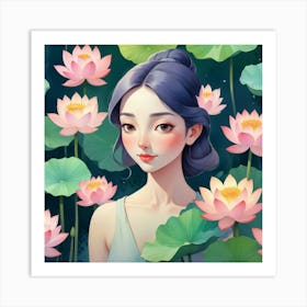 Lotus Flower 5 Art Print