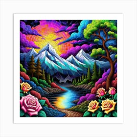 Rainbow In The Sky 3 Art Print