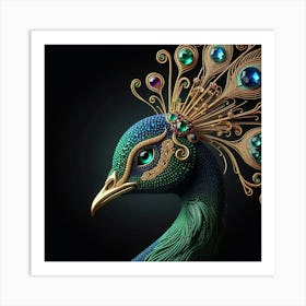 Beautiful Peacock 2 Art Print