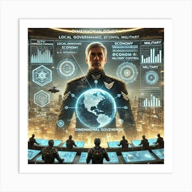 A Depiction Of A Dimensional Governor Overseeing L Art Print