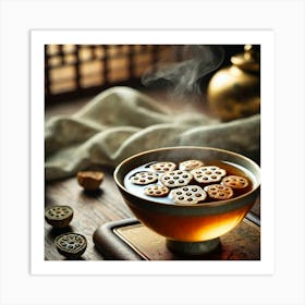 Sovereign Flame Lotus Seed Wine Art Print