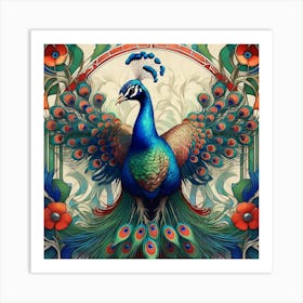 Peacock 49 Art Print