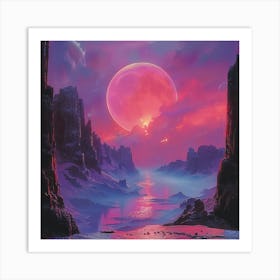 Pink Moon Art Print