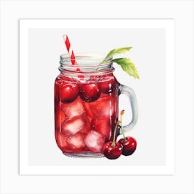 Cherry Margarita 3 Art Print