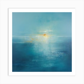 Between The Heaven And The Deep Blue Sea Art Print