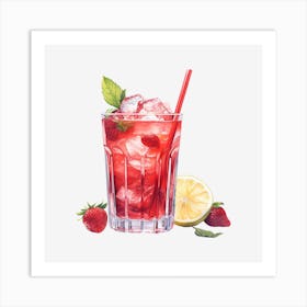 Strawberry Lemonade 10 Art Print