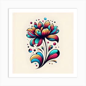 Flower Design Art Print