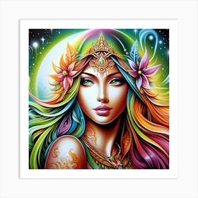 Rainbow Woman Art Print