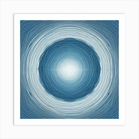 Blue Circle Art Print