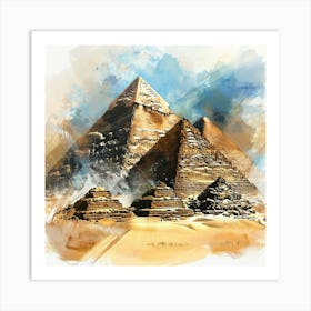 Pyramids Of Giza 2 Art Print