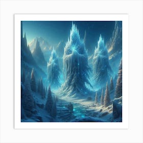 Ice Towers Art Print