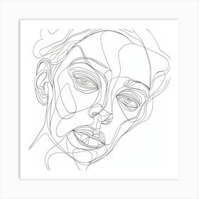 Woman'S Face 2 Art Print