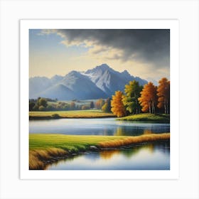 Mountain Lake 56 Art Print