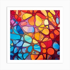 Stained Glass Background 5 Art Print