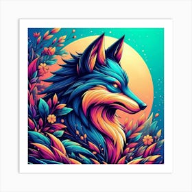 Wolf Painting Art Print