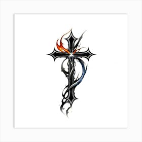 Cross Tattoo Designs 2 Art Print