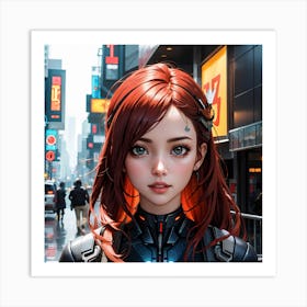 Anime Girl 1 Art Print