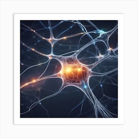 Neuron Stock Videos & Royalty-Free Footage 3 Art Print