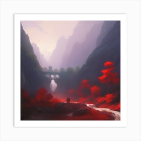 Chinese Landscape Art Print