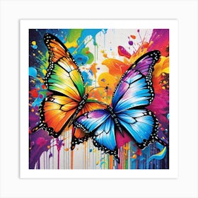 Butterfly Painting 62 Art Print