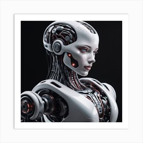 Cyborg Woman 51 Art Print