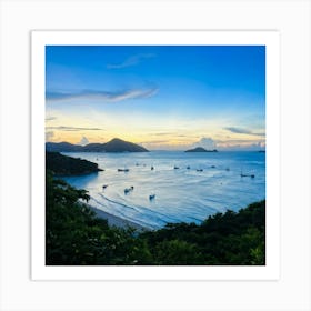 Ocean Cape Holiday Siam Beautiful Shore Point Paradise Turquoise Peaceful Sunset Grass M (21) Art Print