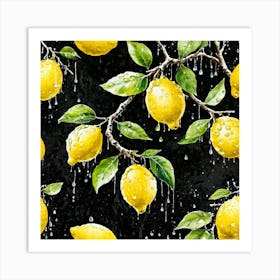 Lemon art 4 Art Print